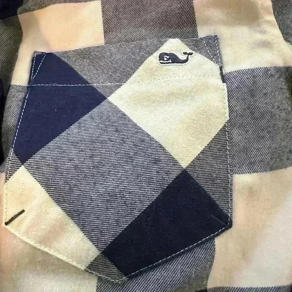 Vineyard Vines Performance Flannel Shirt Womens size 00 Relaxed Buffalo Check - Picture 5 of 5